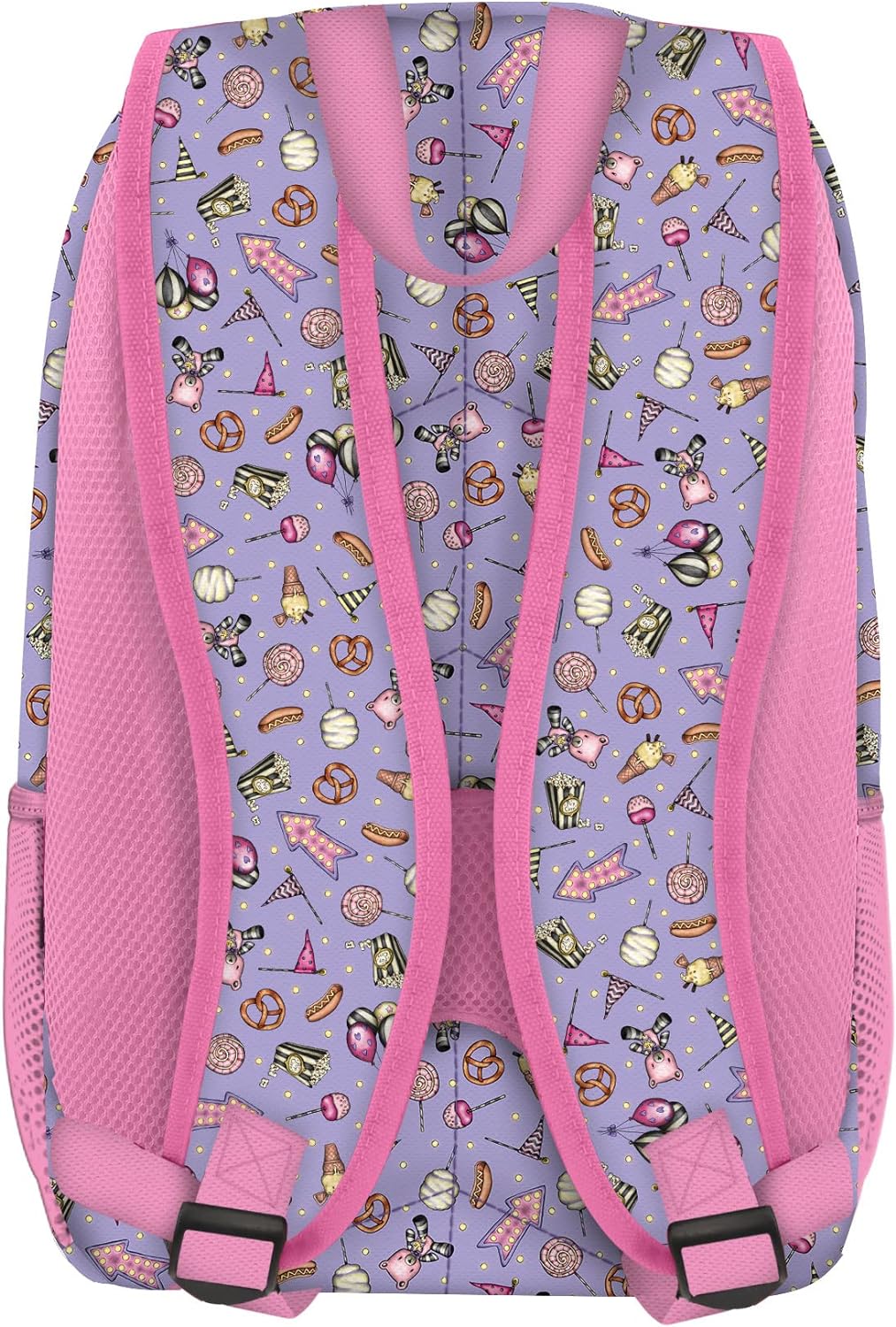 Santoro 1110GJ06 Gorjuss Fairground Rucksack mit 3 Reissverschlüssen, 29 x 45 x 17 cm, Rose