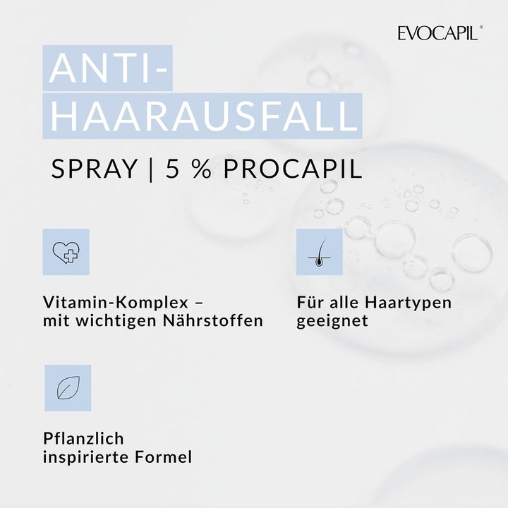 EVOCAPIL Plus Anti Hair Loss Spray mit 5% Procapil und Vitamin Complex