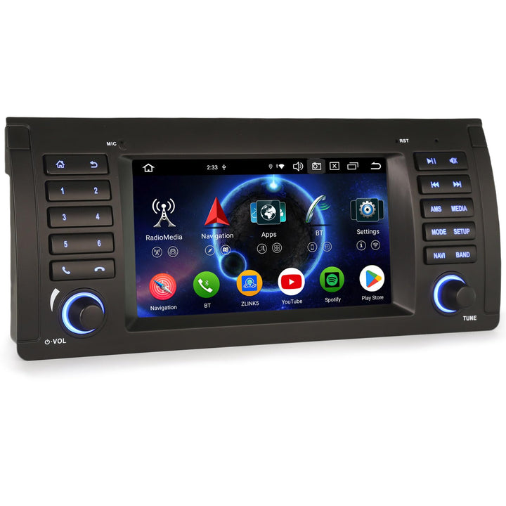 8-Kern [4G+64G] Android 14 Autoradio für BMW X5 E53 GPS-Navi Carplay Android Auto DSP Bluetooth 5.0