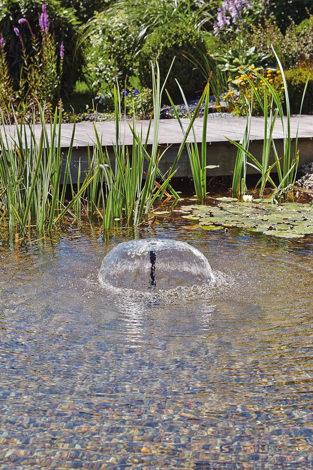 Pontec 56477 PondoVario 3500 - Wasserspielpumpe für den Einsatz in Gartenteich und Zierbrunnen / Tei