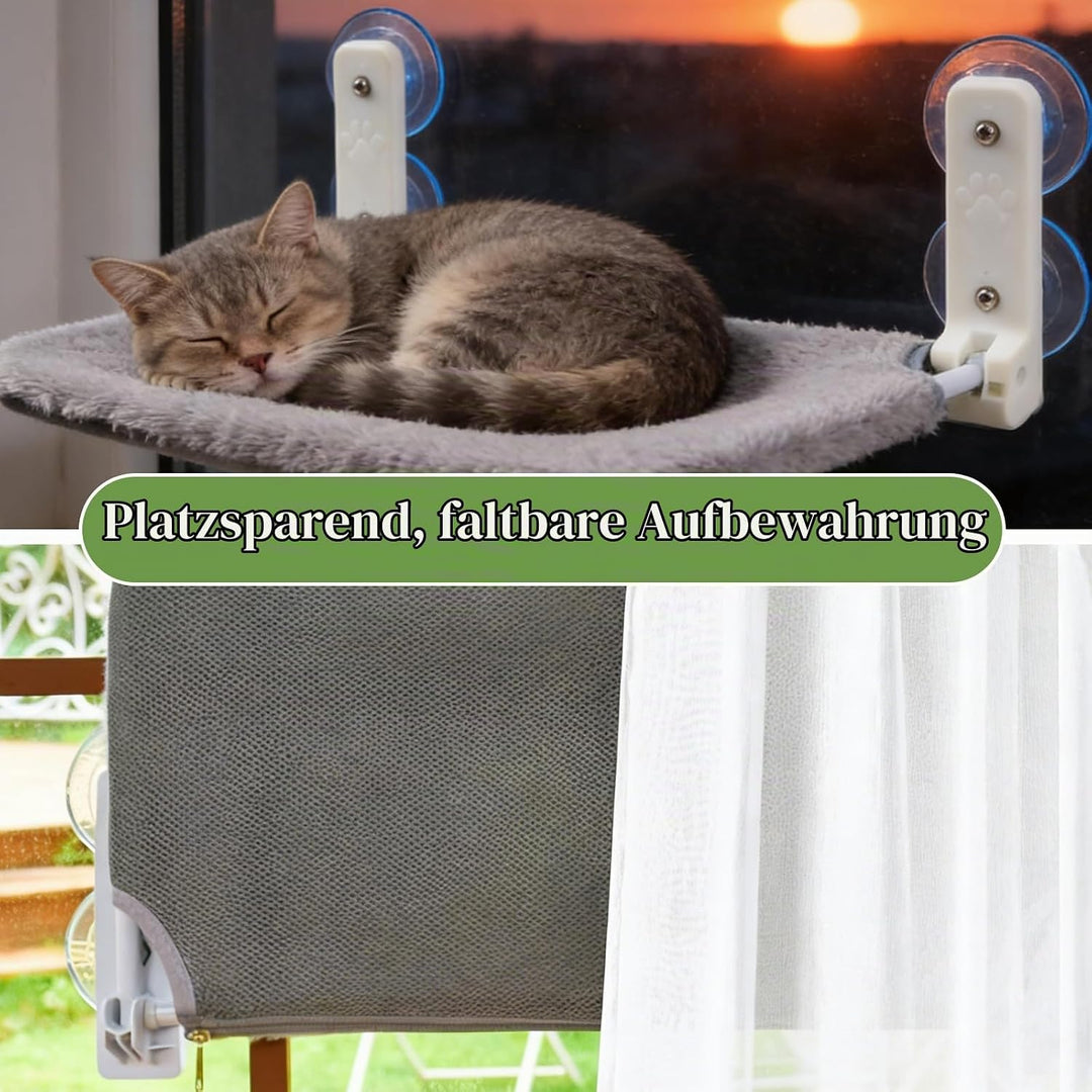 Katzen Fensterliege, Katzenfenster, Fensterliege Für Katzen, Hängematte Weicher, Faltbares Fensterbe