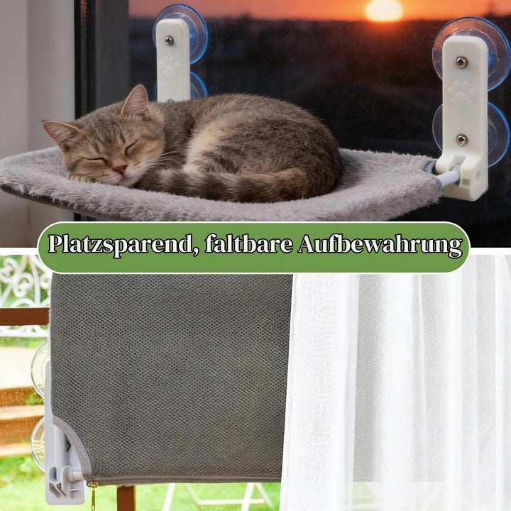 Katzen Fensterliege, Katzenfenster, Fensterliege Für Katzen, Hängematte Weicher, Faltbares Fensterbe