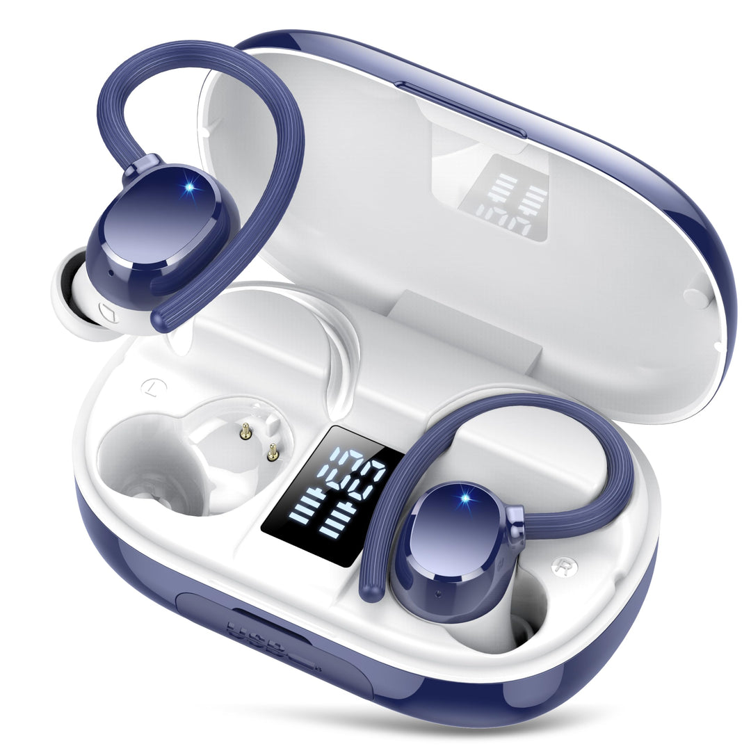Bluetooth Kopfhörer Sport, 128Std Kopfhörer Kabellos Bluetooth 5.3, ENC Noise Cancelling Mic, HiFi S