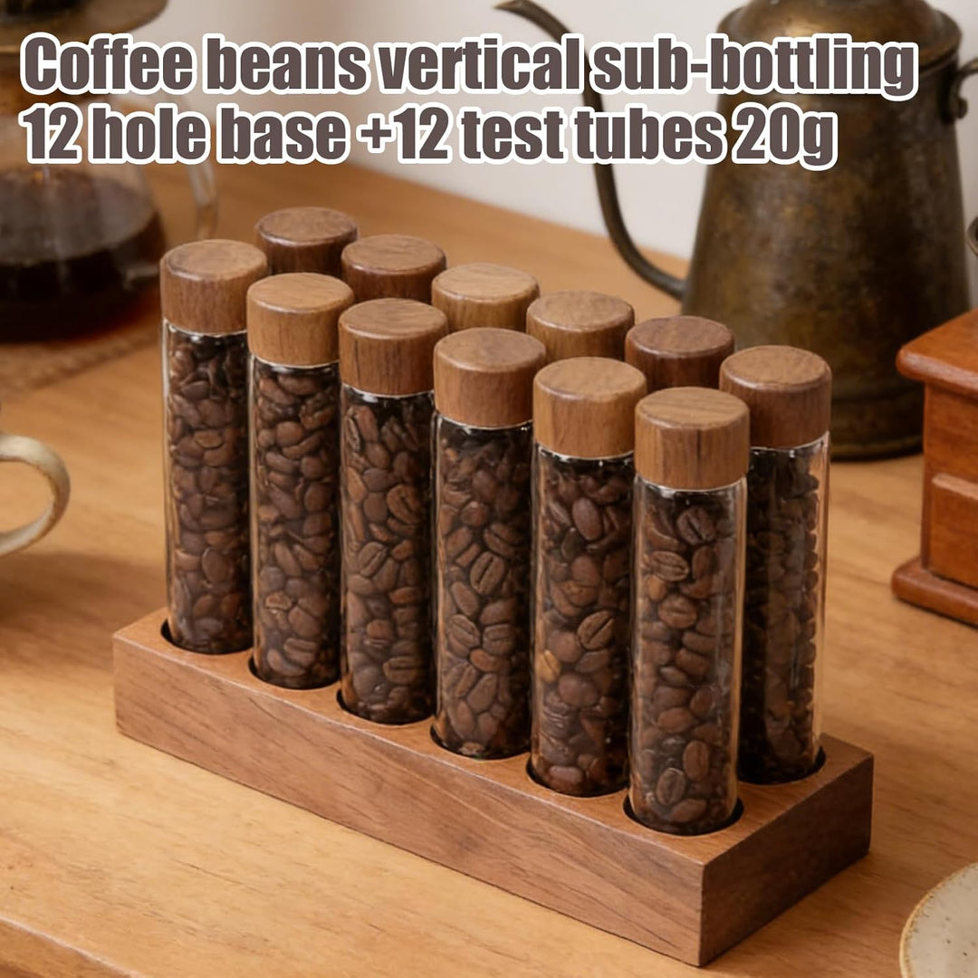 12 Stück Aufbewahrungsröhrchen Für Kaffeebohnen, 20g Kaffeebohnen-Aufbewahrungsröhrchen, Einzeldosis