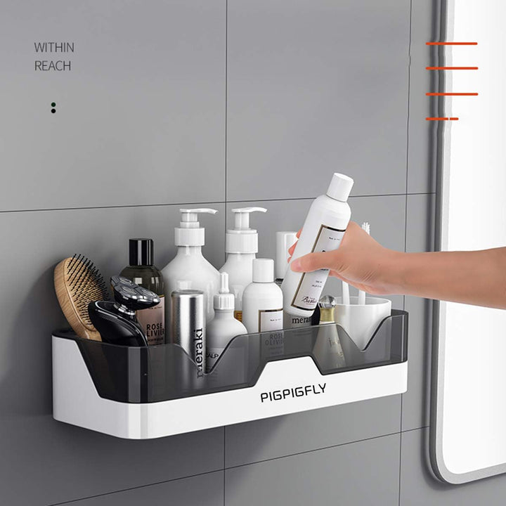 Duschregal Ohne Bohren,Badewannenablage aus Kunststoff,Moderner Badezimmer Regal,Duschregal zum Häng