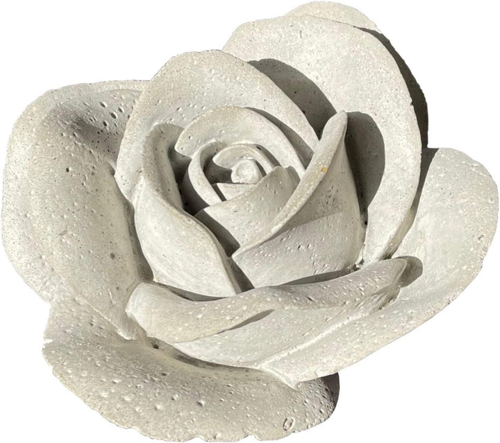 ZGM Betonfigur Rose ROSA - handgefertigte Dekoration für Garten und Haus