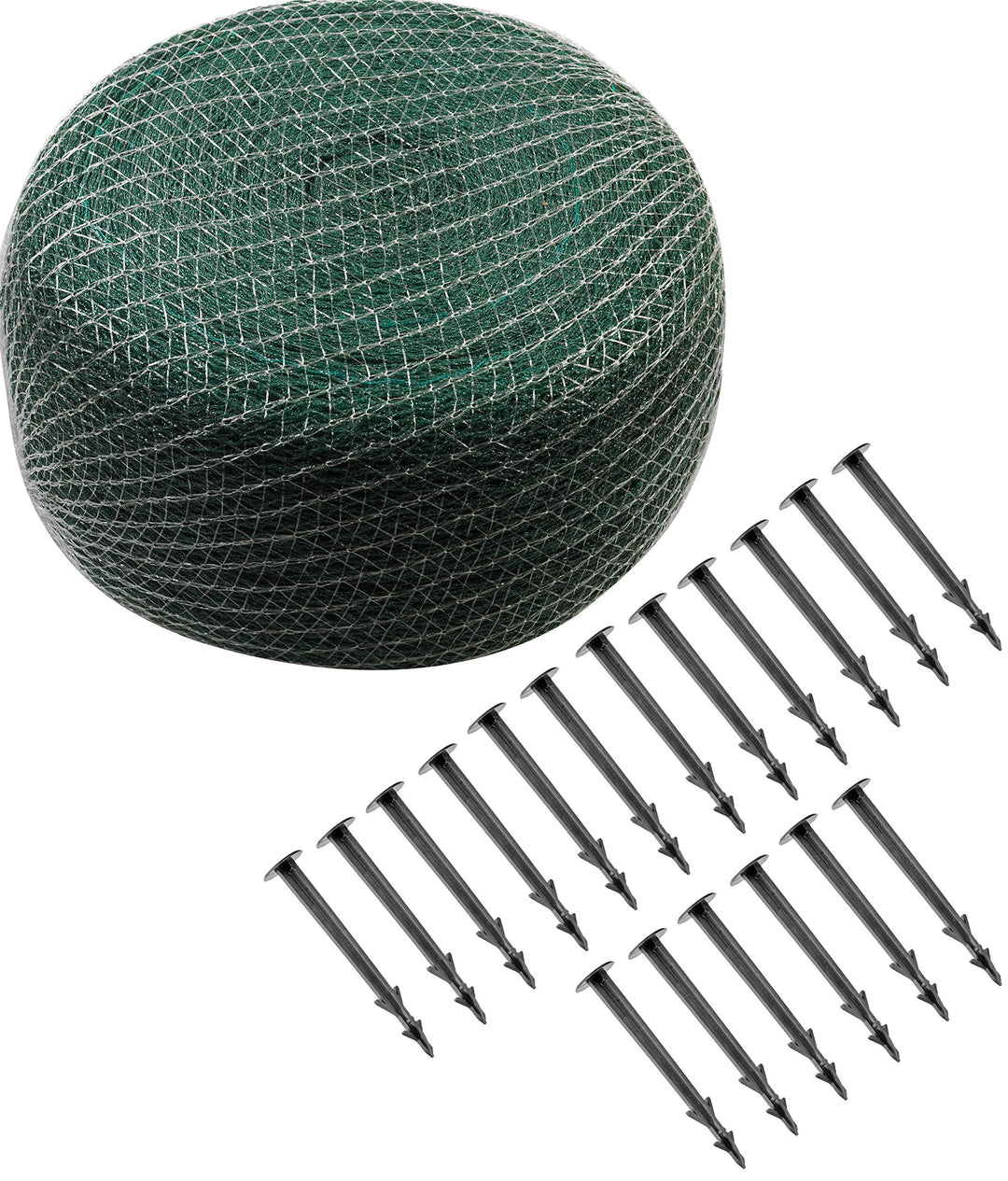Meister Laubschutznetz 10 x 4 m - grün - 20 x 20 mm Maschenweite - Inklusive Erdanker - Robustes Gew