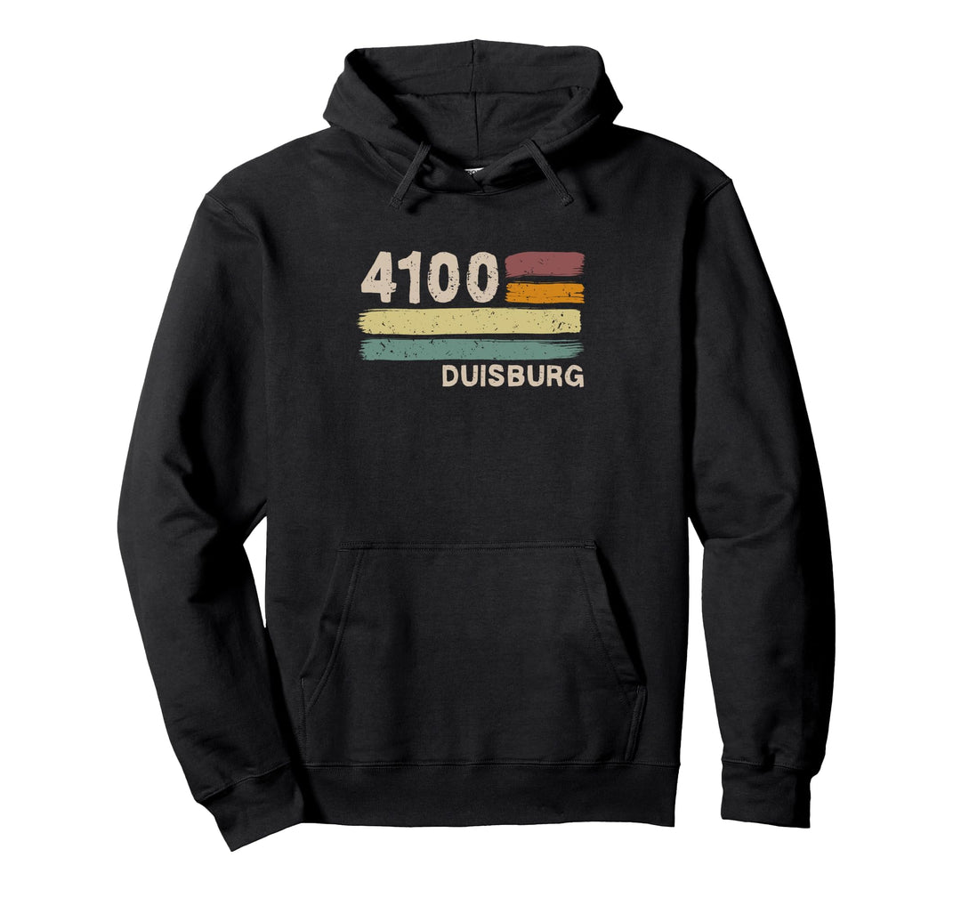 4100 Duisburg Retro Postleitzahlen Alte PLZ Vintage Pullover Hoodie