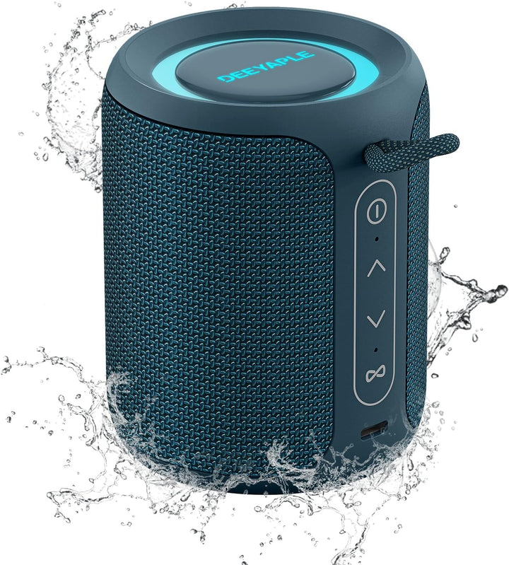 Deeyaple Bluetooth Lautsprecher Klein Tragbarer Musikbox 5.3 IPX7 Wasserdicht Kabellose Stereo Pairi