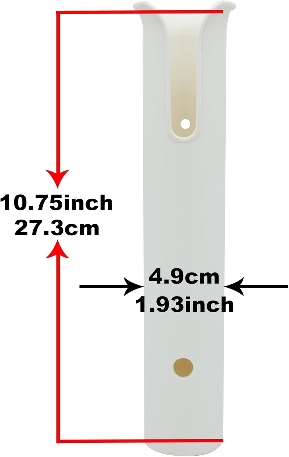 Wall Mounted Fishing Rod Holders Tubes Links Fishing Rod Holder Rack Rests 6 Röhren, Weiss, 6 Röhren
