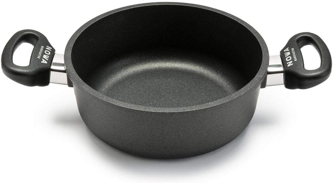 NOWA Aluguss Schmortopf, Innenhöhe von 7 cm,backofenfest bis 280 °C, Antihaft beschichtet, Induktion