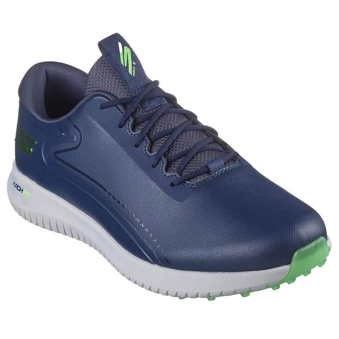 Skechers Herren Max Fairway 3 Arch Fit Spikeless Golfschuh Sneaker 43 EU Marineblau Limette, 43 EU M