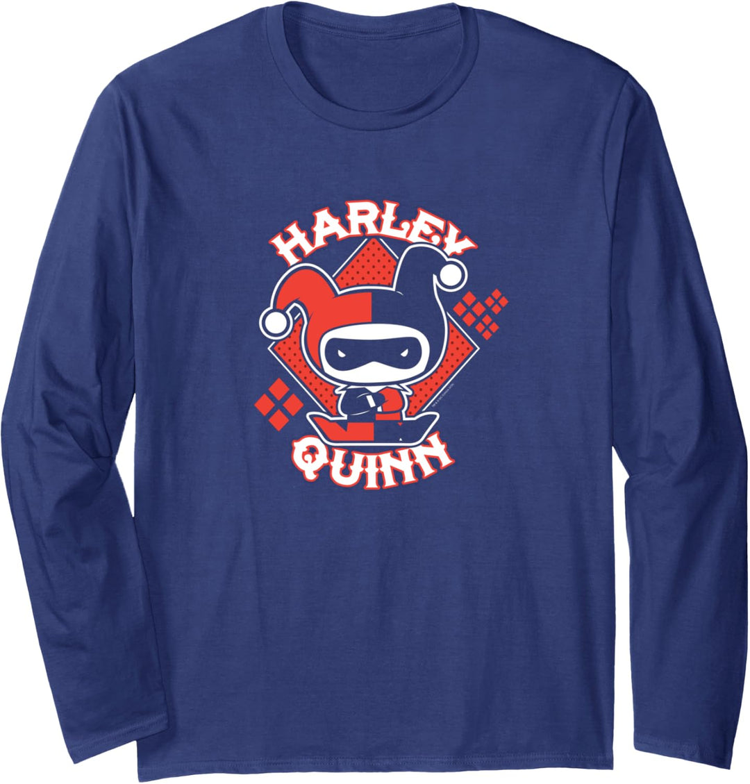 Harley Quinn Chibi Langarmshirt