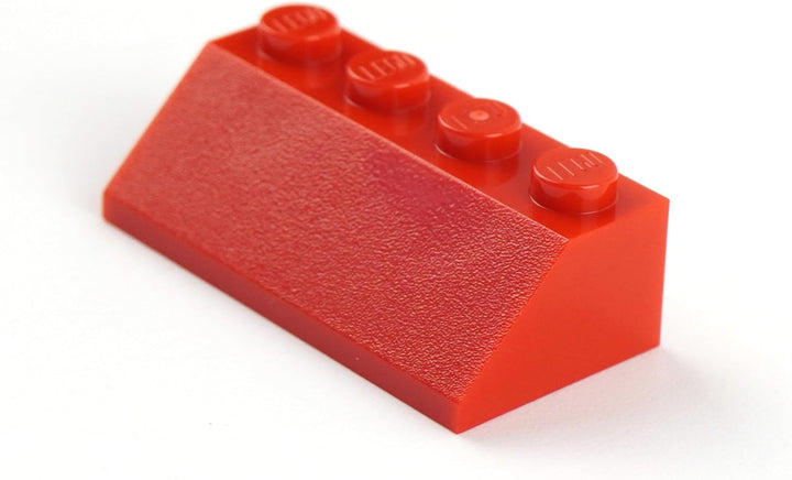 LEGO® 2x4 Dachsteine Schrägsteine Rot 100 Stück Haus Dach - Bausteine für kreative Konstruktionen -