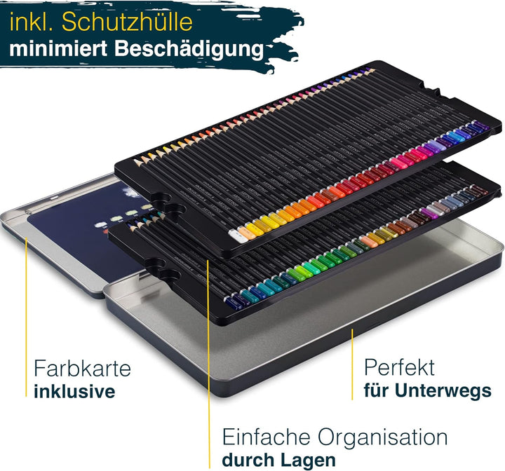 Artina Expertilo XL Buntstifte Set 72er Professionell - FSC®-zertifiziertes Stifte Set Farbstifte br