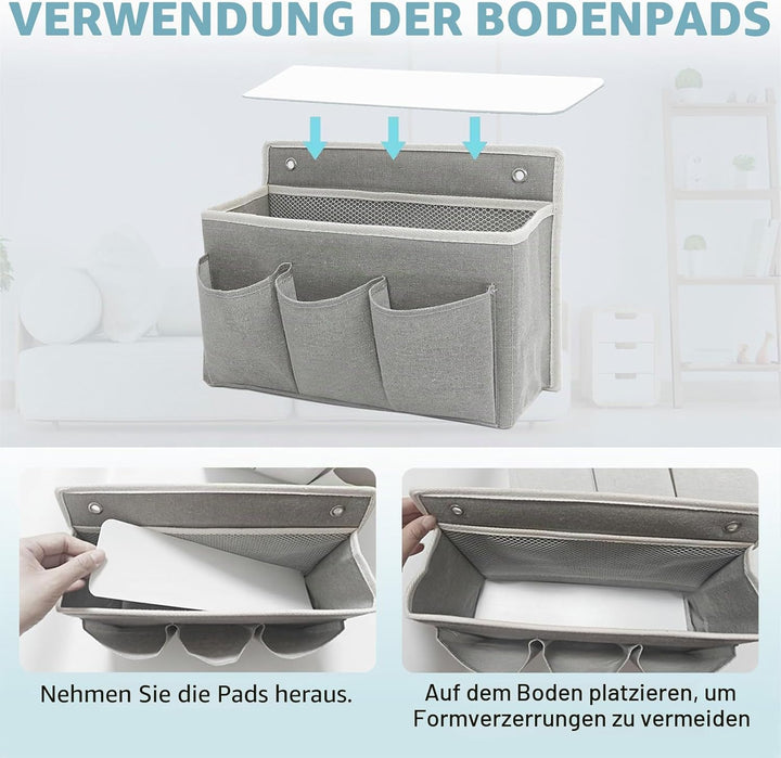 2 Stück Wand Organizer Tasche Hängekörbe Mit Grosser Mesh Abteilung Und 3 Taschen Tür Organizer Plat