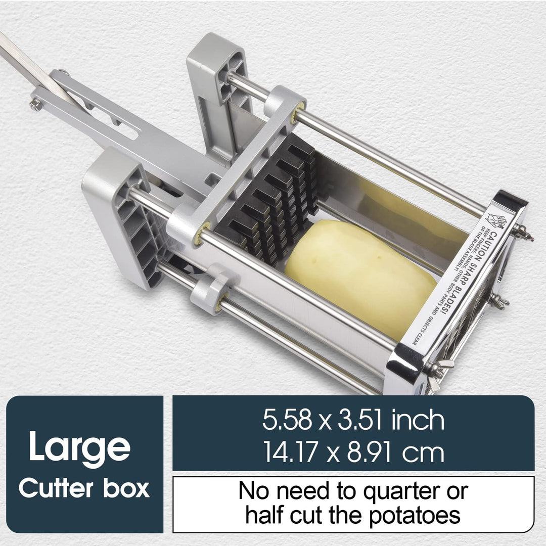 Pommes Frites Schneider, Sopito Pommesschneider Edelstahl Professioneller French Fries Cutter mit 12