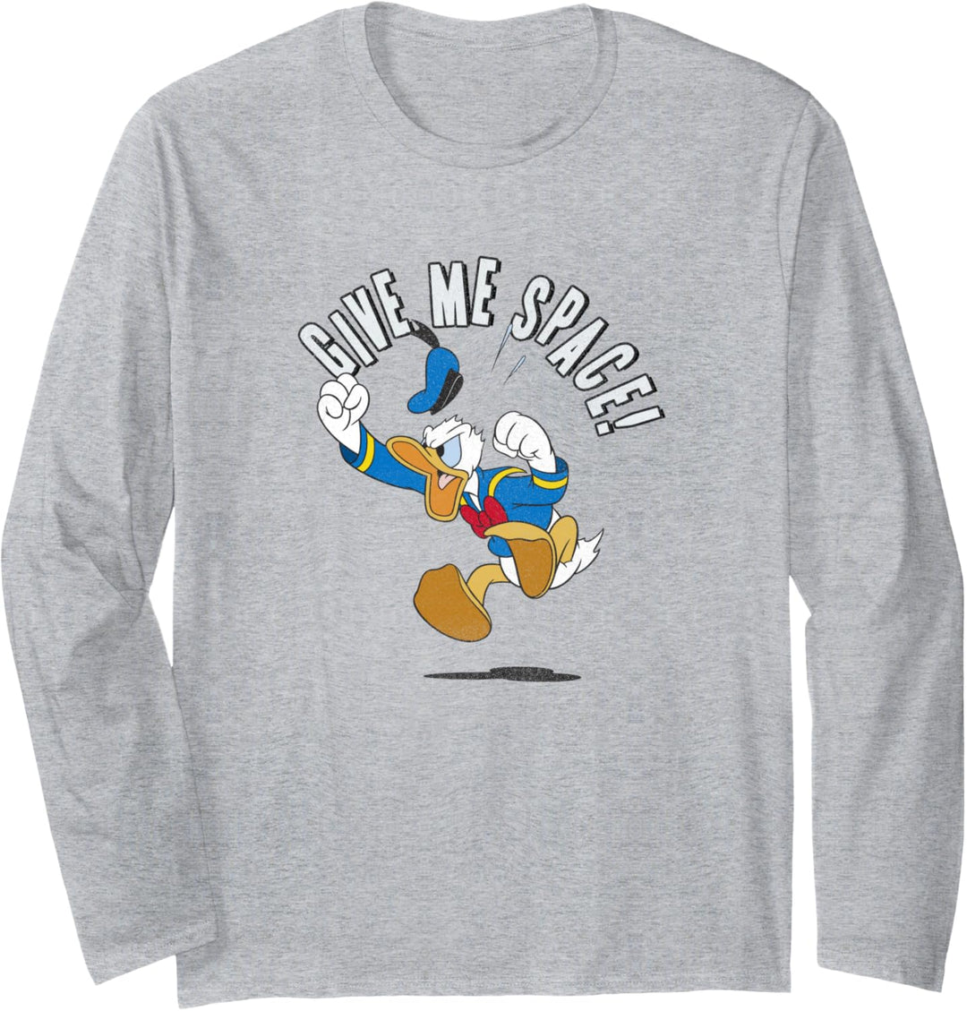 Disney Mickey And Friends Donald Duck Give Me Space Langarmshirt