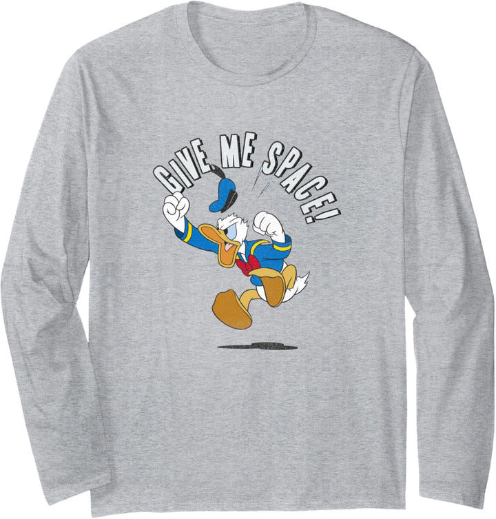 Disney Mickey And Friends Donald Duck Give Me Space Langarmshirt