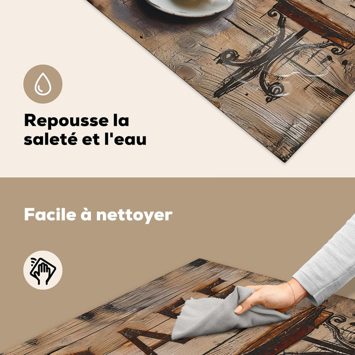 Herdabdeckplatte Einteilig Herdabdeckung Abdeckplatte für Ceranfeld Abdeckung Induktionskochfeld Auf