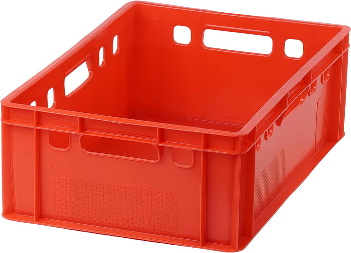 5 Stück E2 Kisten 60x40x20 Fleischkiste Lagerkiste Metzgerkiste in rot