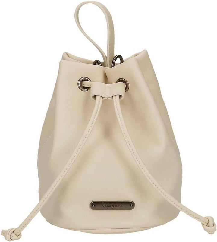 Pepe Jeans Damen Salma Gepäck- Messenger Bag Einheitsgrösse Beige, Einheitsgrösse Beige