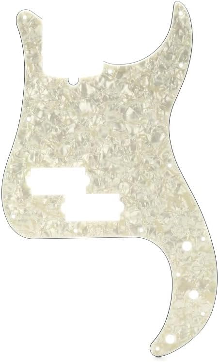 Fender Plaque Precision Bass 13 trous aged white moto