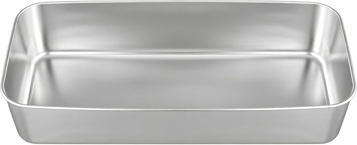 ZOENHOU 3 Stück Brotbackform Edelstahl, Kastenform Gross | 33x15x6,5cm Rechteckig Kastenbackform, To