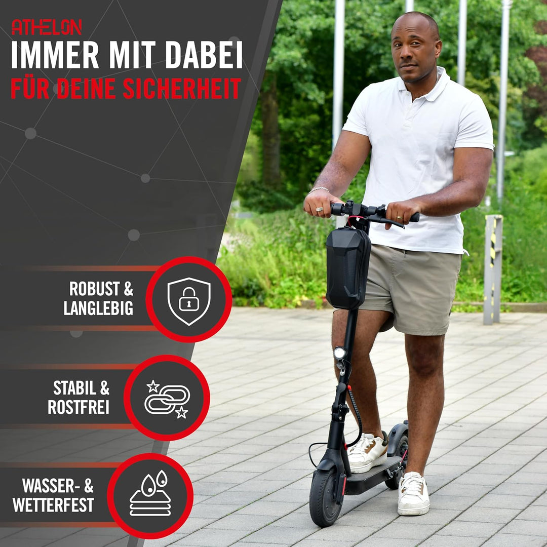 E Scooter Schloss [extra sicher] - Langes & schnittfestes Handschellenschloss für E-Scooter mit Krat