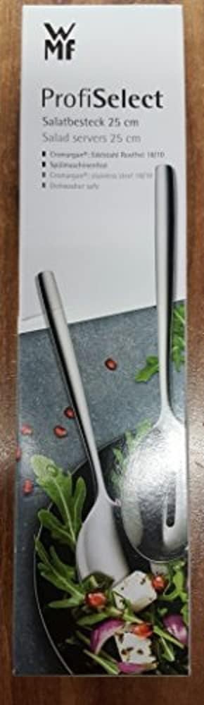 WMF Salatbesteck Edelstahl 25 cm, Salatgabel, Servierlöffel, Cromargan Edelstahl poliert, spülmaschi