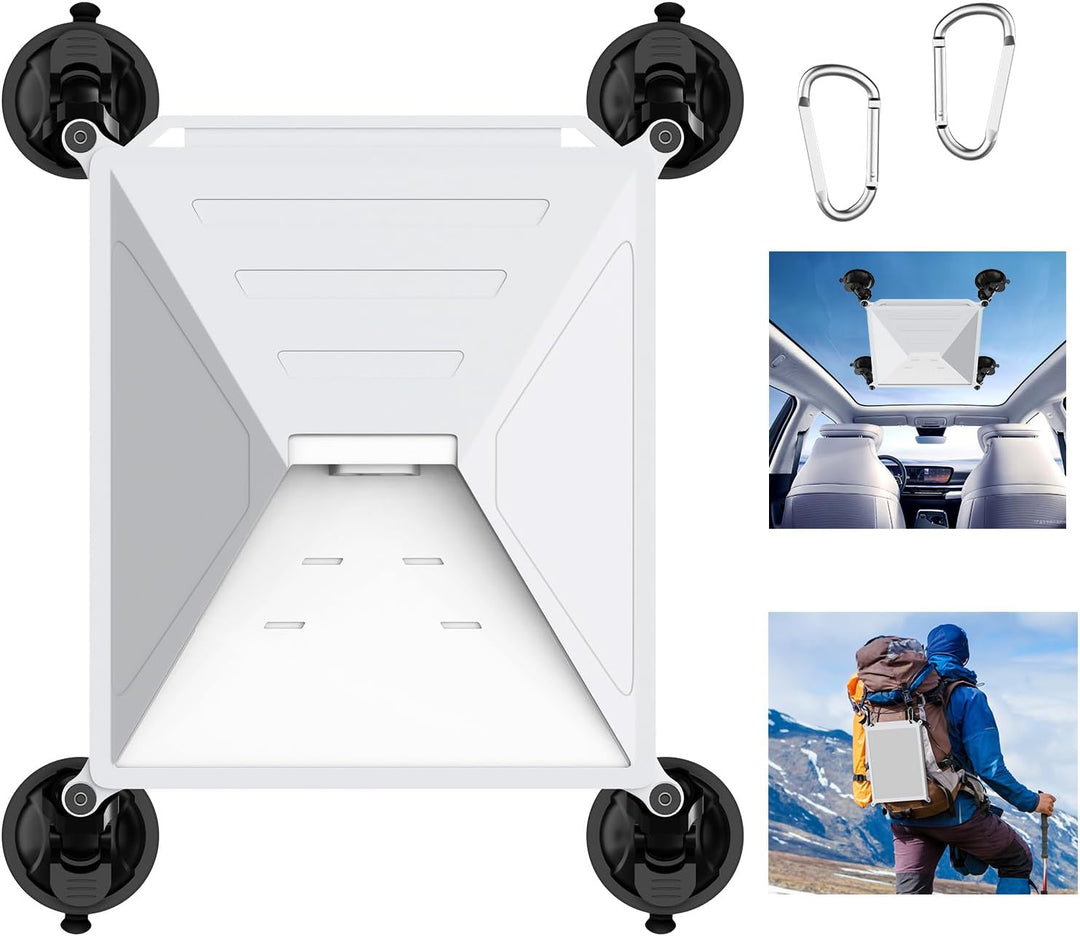 Starlink Mini Silikon Schutzhülle Saugnapfhalterung,Starlink Mini Zubehör Autohalterung Fensterhalte