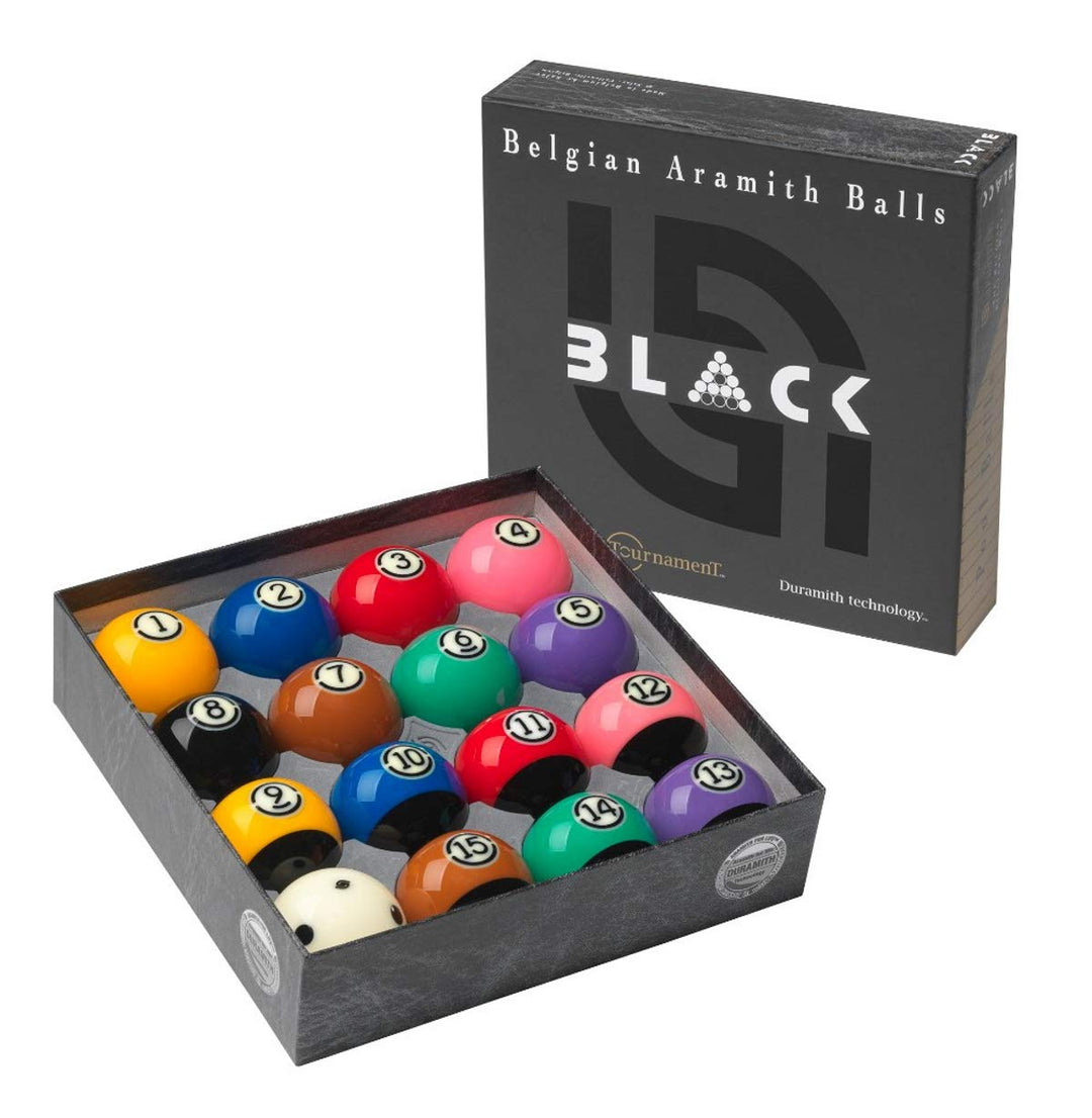 Aramith Pool Billard-Kugelsatz 57,2 Tournament Black