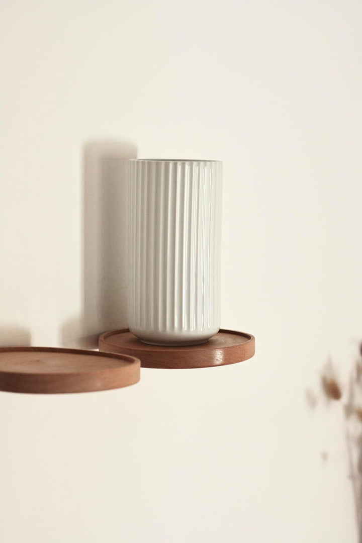 anaan Coracle Wandregal rund Schweberegal Holz Kleine Regale Wandablagen Deko Regal Pflanzenregal Ho