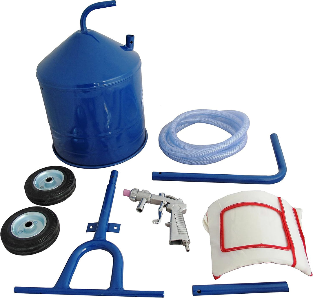 mobiler druckloser Sandstrahler Sandstrahlgerät 15 ltr. mobile Sandblaster