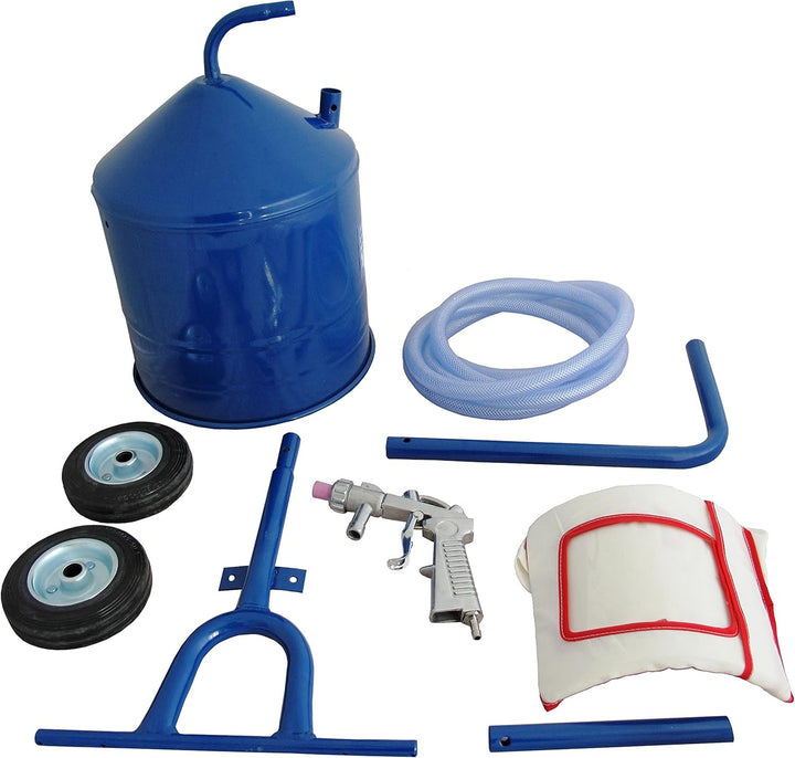 mobiler druckloser Sandstrahler Sandstrahlgerät 15 ltr. mobile Sandblaster