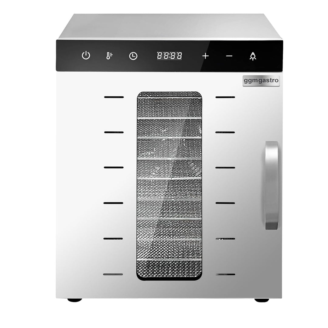 GGM Gastro | DGHB10 | Dörrgerät/Dörrautomat - mit 10 Ablagen - Edelstahl - 800 Watt