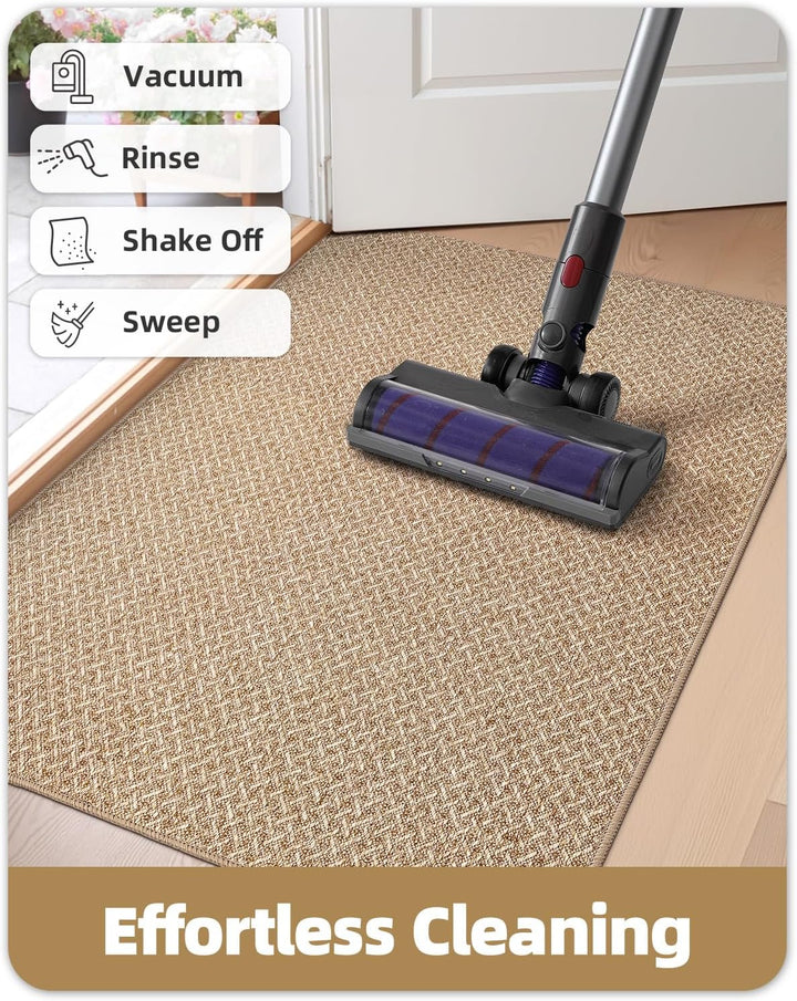COLOR&GEOMETRY Dünn Fussmatte Innen, 92 x 142 cm, Schmutzfangmatte Innen, Teppiche für den Eingangsb