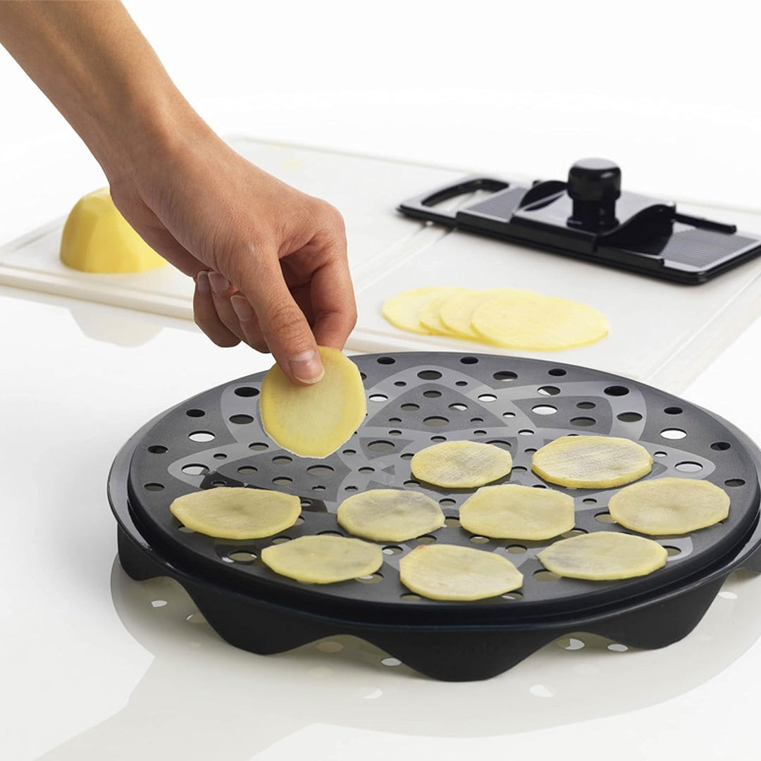 Mastrad Chipsmaker Set - Chipkocher + Mandolinen-Kit - Für leckere und gesunde Chips im Handumdrehen