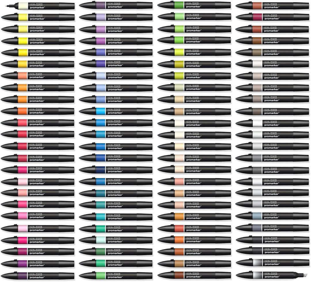 Winsor & Newton 0290152 ProMarker, Professioneller Layoutmarker - 2 Spitzen, fein und breit für Zeic