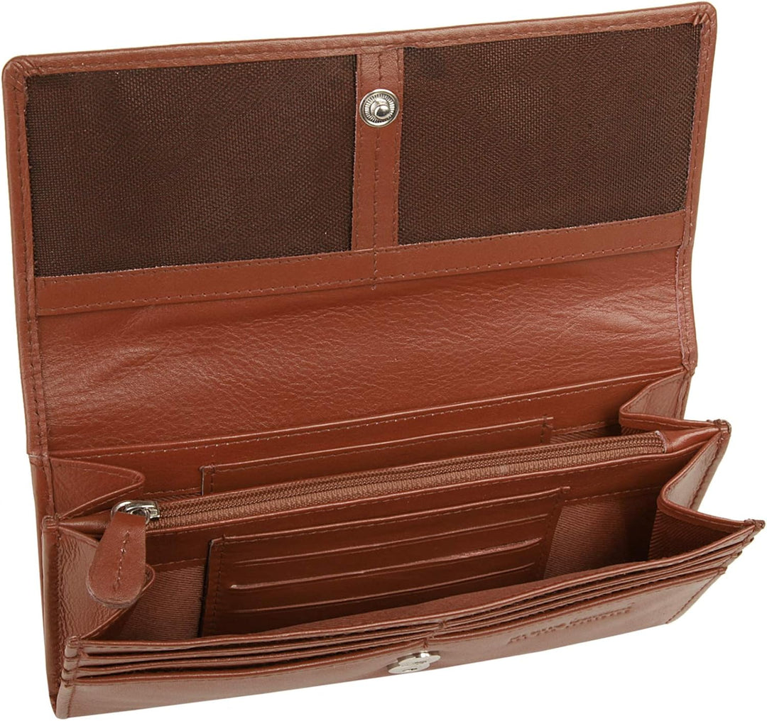 bruno banani Geldbörse Echt Leder Damen | | 020576, Cognac