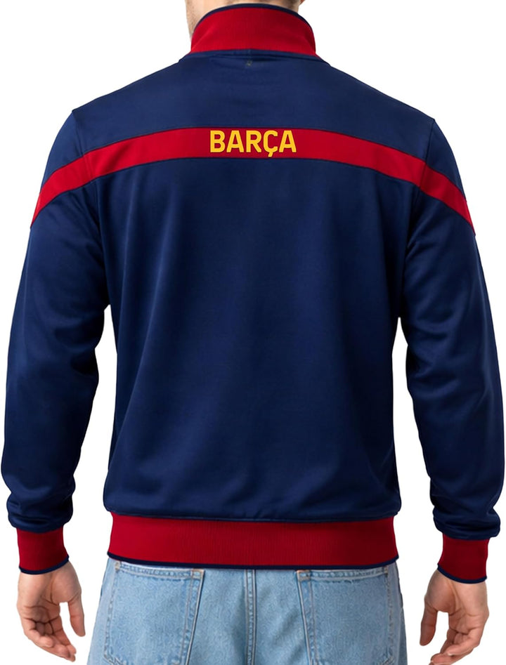 Icon Sports Herren FC Barcelona Trainingsjacke Barcelona S Blau, S Blau