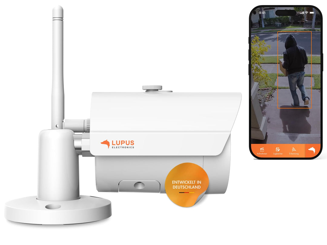 Lupus LE202 WLAN IP Kamera, Mini Überwachungskamera für aussen, SD Aufzeichnung, Deutscher Herstelle