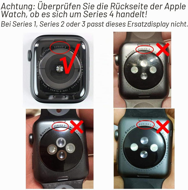 Swark LCD Display Compatible with Watch Series 4 40mm (4th Generation) A1975 A1977 A2007 GPS+Cellula
