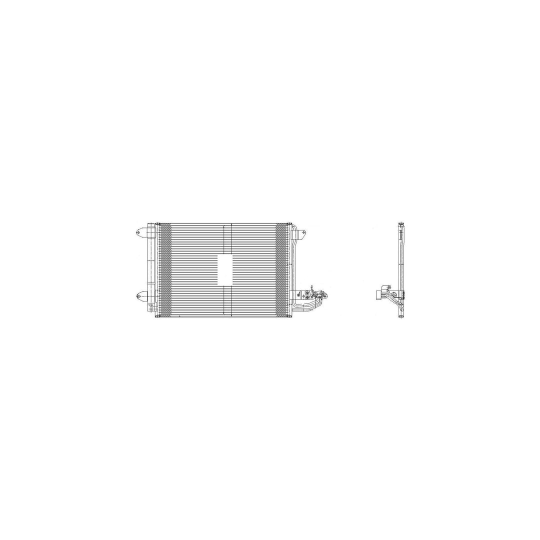 Delphi TSP0225482 Klimaanlage Kondensator, 542mm x 391mm x 16mm