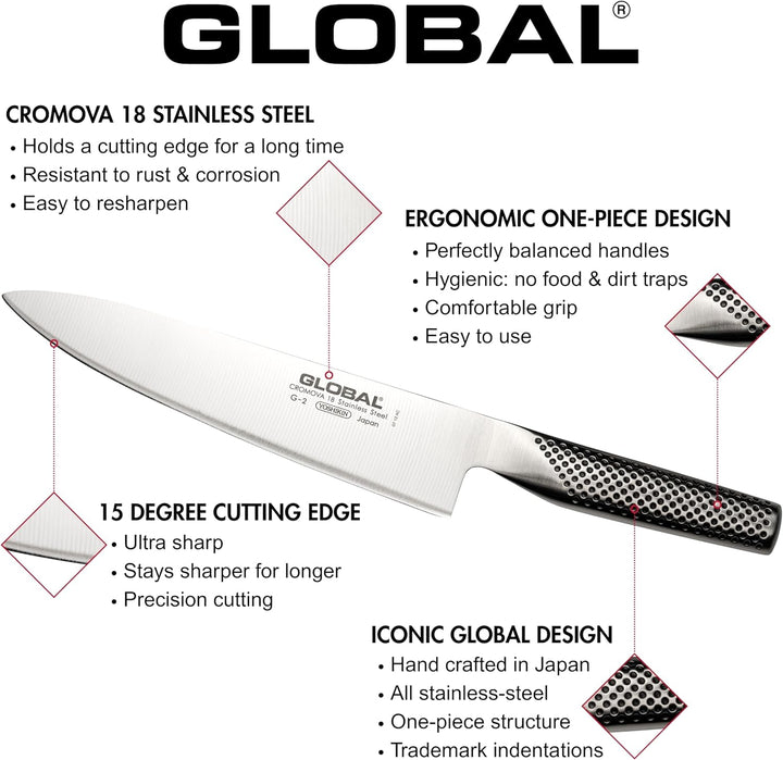 Global G-12 Hackbeil, für Knochen, 16cm, 1