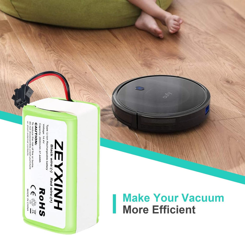 ZEYXINH 2600mAh 14.4V Li-ion Ersatzakku für Ecovacs Deebot N79 N79S DN622 RoboVac 11 11S 11S MAX 12