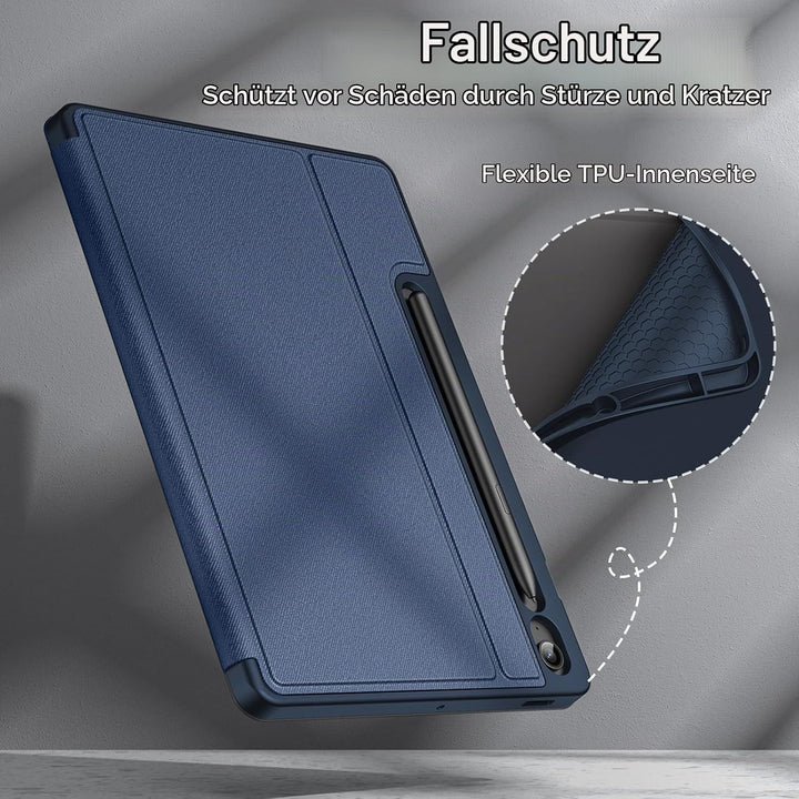 JETech Hülle für Samsung Galaxy Tab S10 FE Plus/S10 FE+ 13,1 Zoll mit S Pen Halter, Dünn Folio Ständ