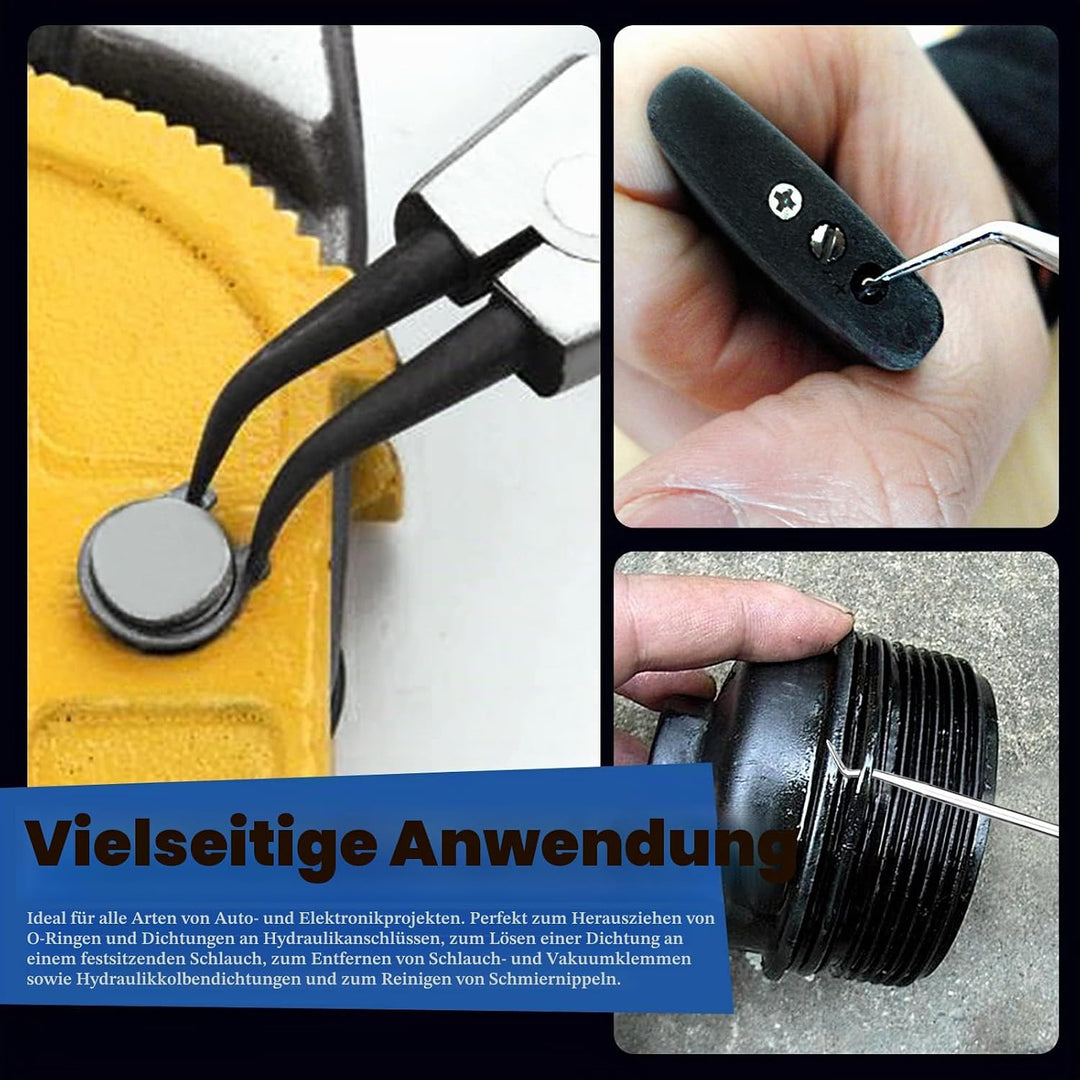 Glarks 9 Stück 22.9 cm Sprengringzange und Haken und Plektrum-Set, 4 Stück interne, Schläuche, Dicht