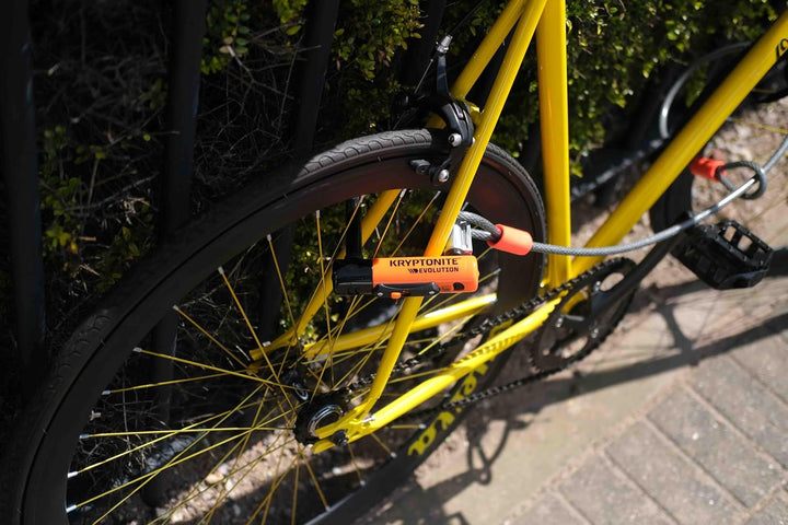 Kryptonite 2130 Evolution Standard Fahrradschloss, Orange, 10 x 22,9 cm, Schwarz/ orange Single, Sin