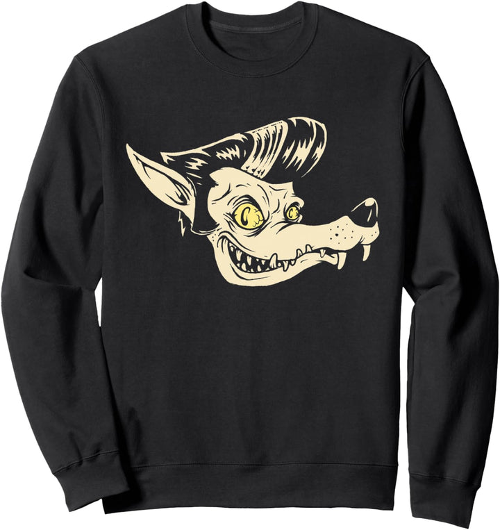 Horrorkunst - Rockabilly Wolf - Psychobilly Punk Art Sweatshirt